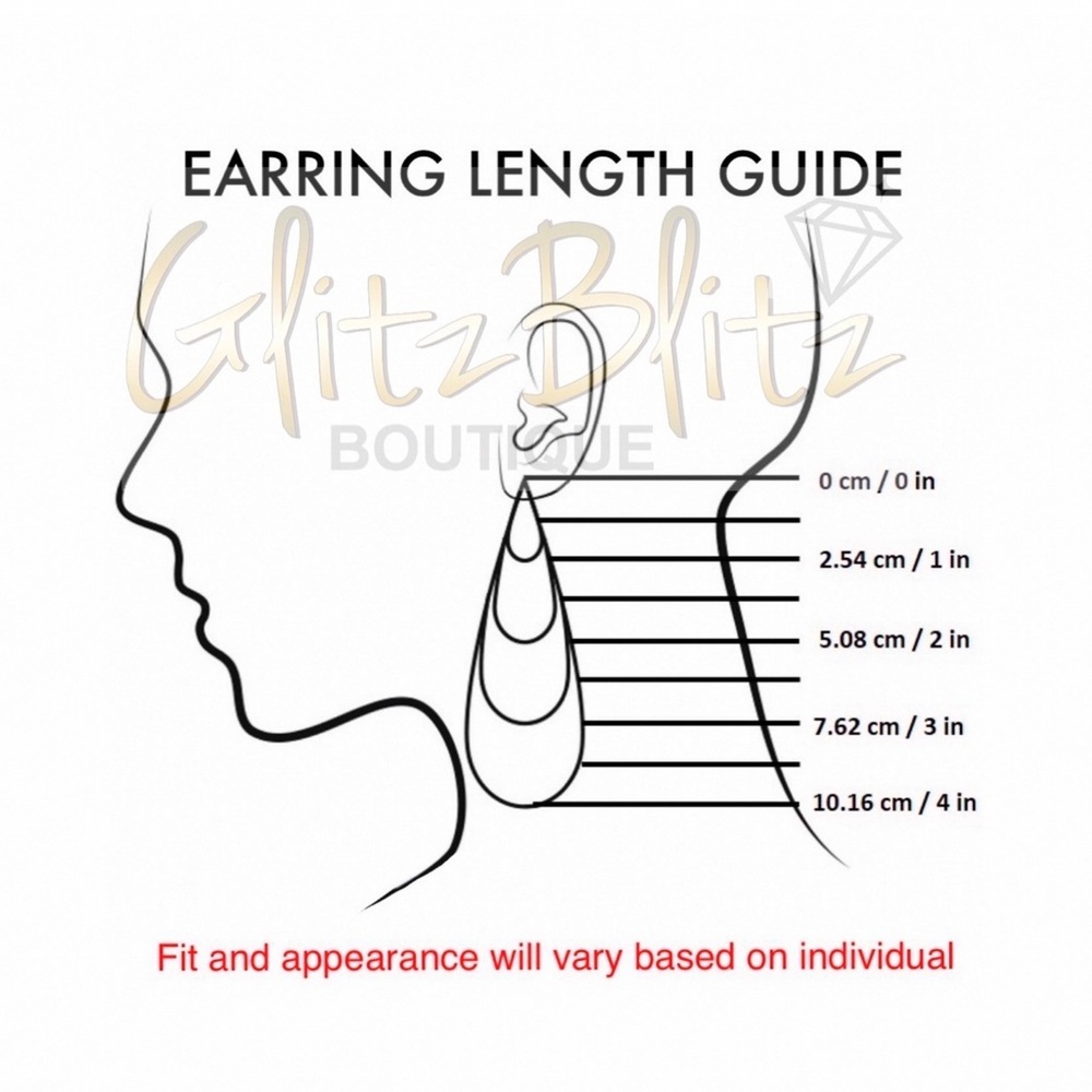 Any 2/$20! Gold U-Shaped Cradle Earrings w/Dangling Starbursts - Picture 7 of 8